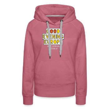 Nordmazedonien Eurovision Song Contest - Frauen Premium Bio Hoodie - Malve - Vorne - Isabella (175cm)