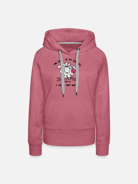 The Lord is my sheperd 2 - Frauen Premium Bio Hoodie - Malve
