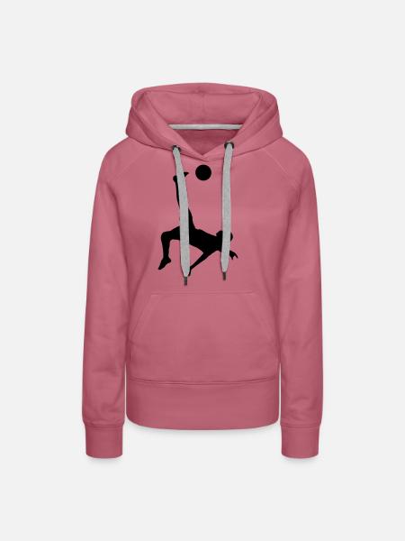 soccer male plain de - Frauen Premium Bio Hoodie - Malve