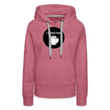 Je tourne du cinéma - Sweat à capuche Premium bio Femme - mauve - Devant - Isabella (175cm)