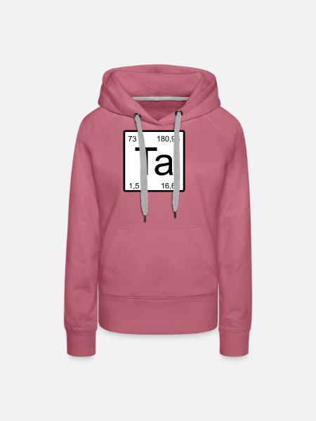 Ta Element Minimal Design - Frauen Premium Bio Hoodie - Malve