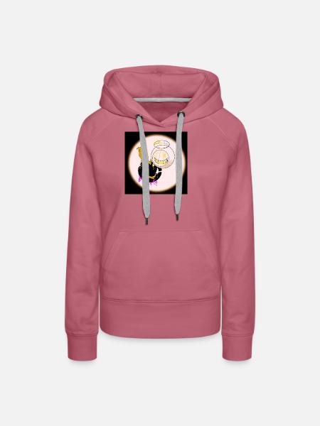Engel und Teufel Design  - Frauen Premium Bio Hoodie - Malve