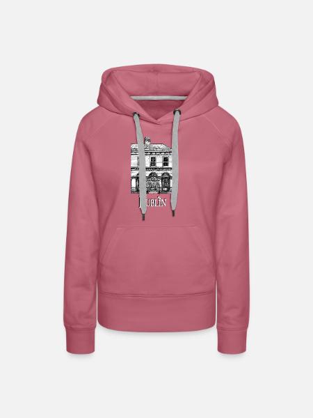 Dublin - Abbey Theatre - Frauen Premium Bio Hoodie - Malve
