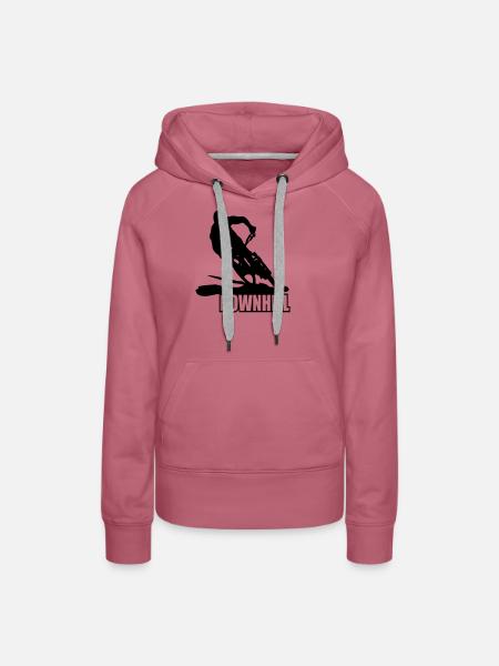 MTB Downhill Mountainbike - Frauen Premium Bio Hoodie - Malve