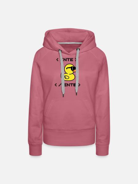 Ente - Frauen Premium Bio Hoodie - Malve