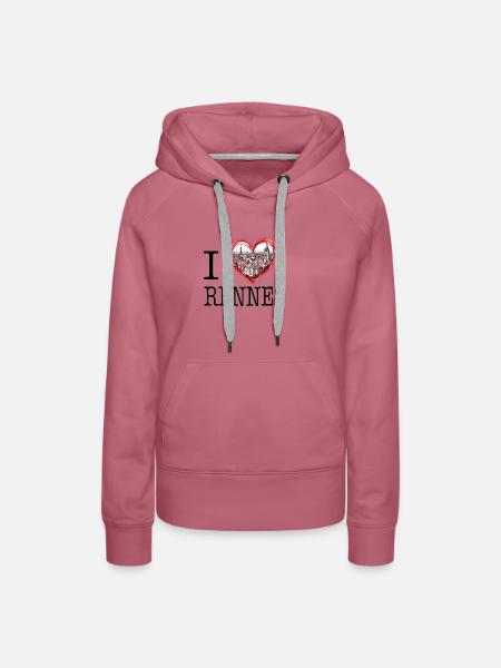 Ich liebe Rennes - Frauen Premium Bio Hoodie - Malve