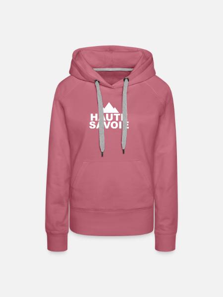Haute Savoie Gebirge - Frauen Premium Bio Hoodie - Malve