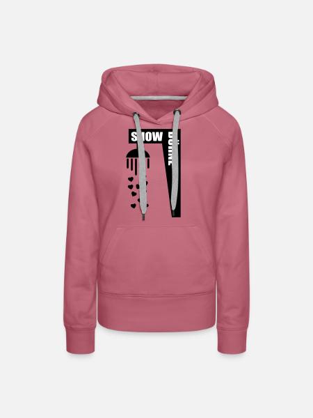 Chor Bühne Duschen - Frauen Premium Bio Hoodie - Malve