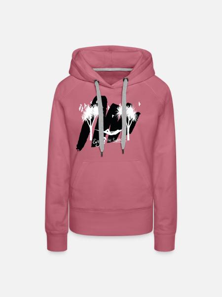 Hängematte - Frauen Premium Bio Hoodie - Malve