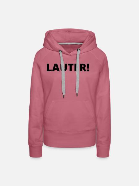 Lauter - Frauen Premium Bio Hoodie - Malve