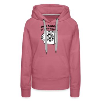 Karneval_Muffel : Costume en lingerie - Sweat à capuche Premium bio Femme - mauve - Devant - Isabella (175cm)