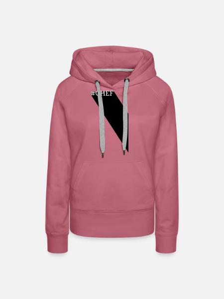 #CHEF - Long Shadow - Frauen Premium Bio Hoodie - Malve