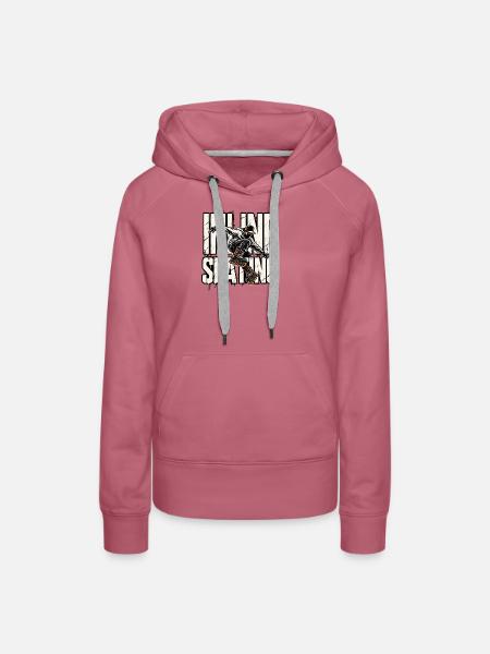 Inline Skating Streetstyle – Inlineskater - Frauen Premium Bio Hoodie - Malve