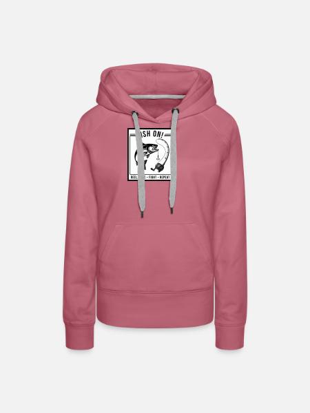 Fish On! - Frauen Premium Bio Hoodie - Malve