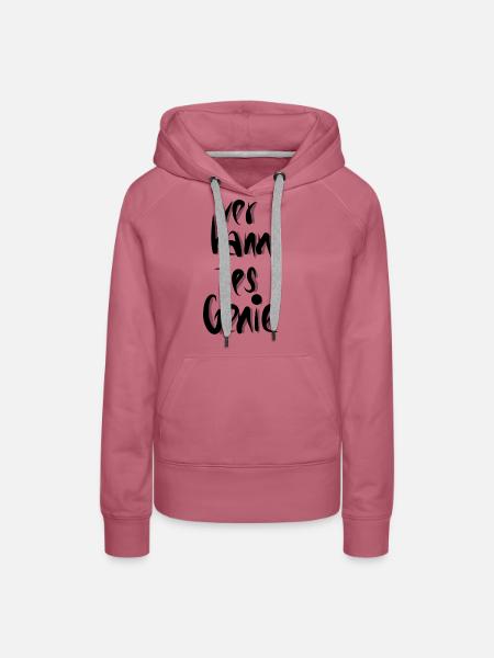 Verkanntes Genie - Frauen Premium Bio Hoodie - Malve