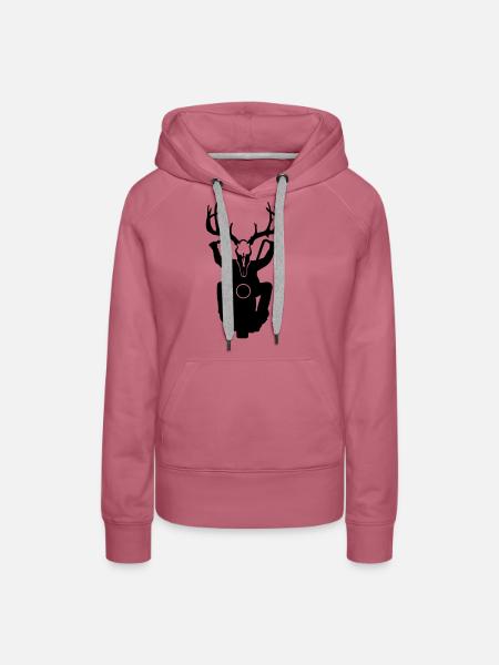 biker - Frauen Premium Bio Hoodie - Malve
