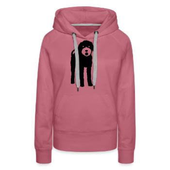 doodle - Frauen Premium Bio Hoodie - Malve - Vorne - Isabella (175cm)