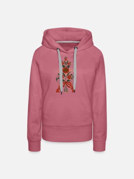 JÄRVSÖ - Frauen Premium Bio Hoodie - Malve
