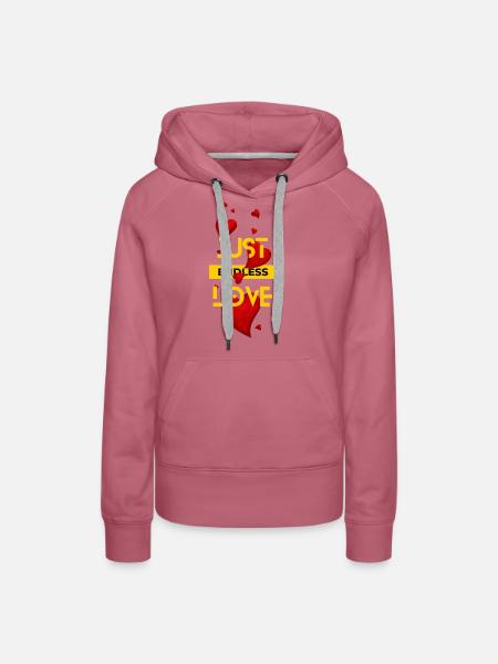 Endlose Liebe - Frauen Premium Bio Hoodie - Malve