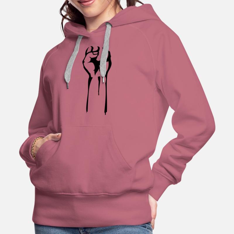 stencil faust Frauen Premium Bio Hoodie