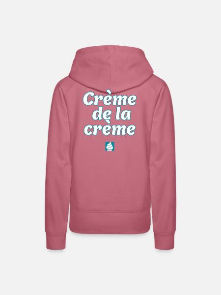 Crème de la Crème – Das Beste - Frauen Premium Bio Hoodie - Malve