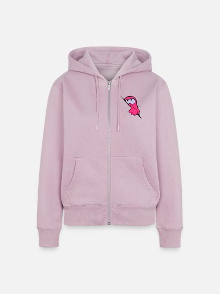 Monsterbaby - Frauen Premium Bio Zip Hoodie - Altrosa