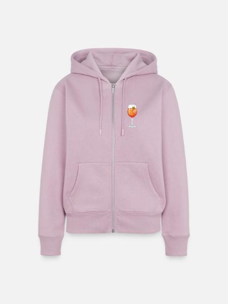 Spritz - Frauen Premium Bio Zip Hoodie - Altrosa