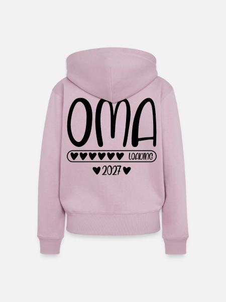 Oma 2027 loading - Frauen Premium Bio Zip Hoodie - Altrosa