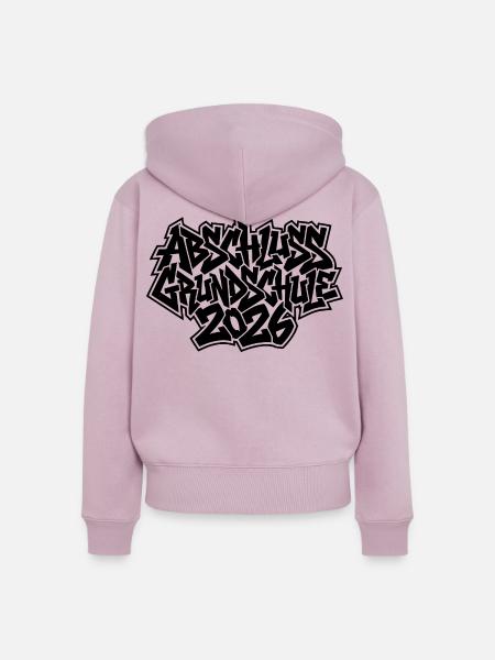 Abschluss Grundschule 2026 Graffiti - Frauen Premium Bio Zip Hoodie - Altrosa