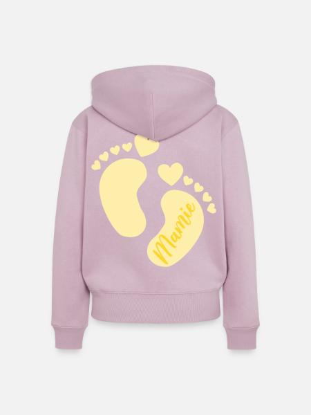 Baby Französische Oma - Frauen Premium Bio Zip Hoodie - Altrosa