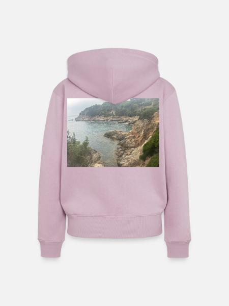 IMG_9562mar - Frauen Premium Bio Zip Hoodie - Altrosa