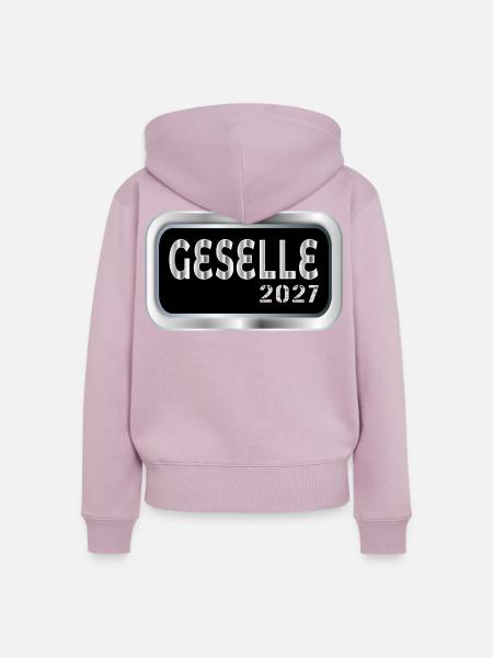 Gesellenprüfung Geselle 2027 - Frauen Premium Bio Zip Hoodie - Altrosa