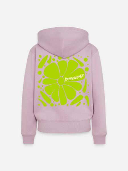 Blumen Demokratie - Frauen Premium Bio Zip Hoodie - Altrosa