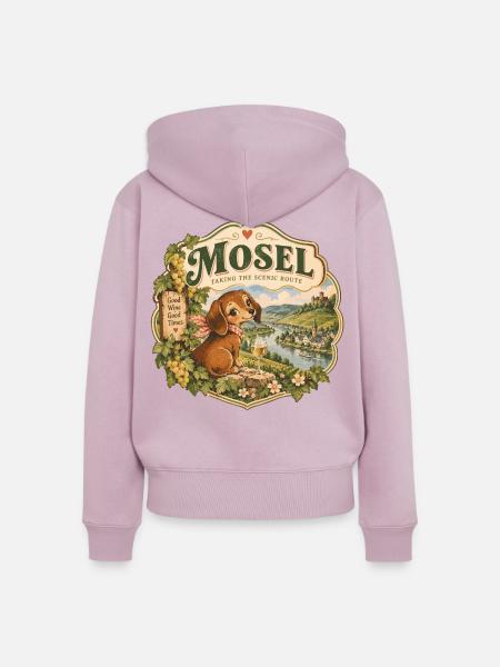 Mosel Taking The Scenic Route - Frauen Premium Bio Zip Hoodie - Altrosa