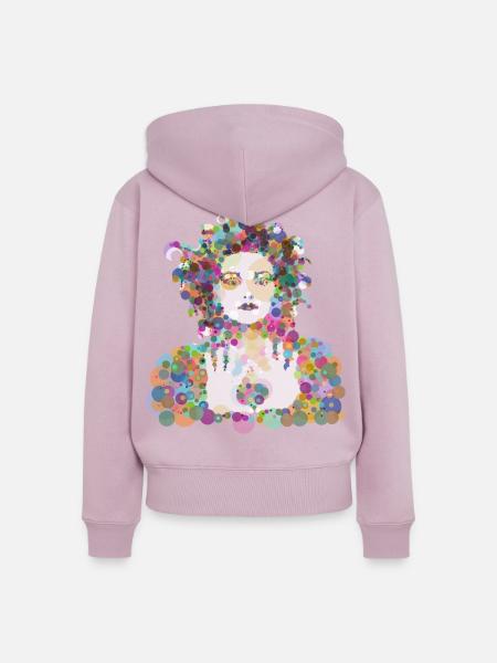 Nina - Frauen Premium Bio Zip Hoodie - Altrosa