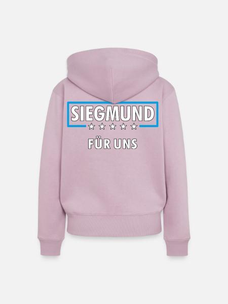 SIEGMUND - Frauen Premium Bio Zip Hoodie - Altrosa