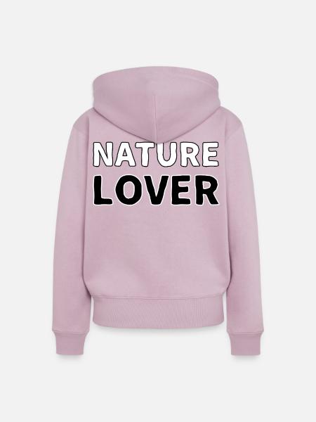 Nature Lover - Frauen Premium Bio Zip Hoodie - Altrosa