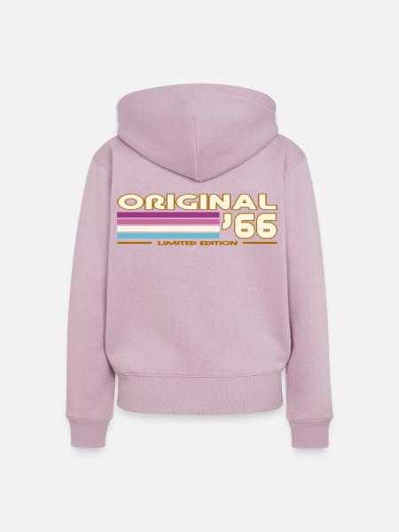 1966 - Frauen Premium Bio Zip Hoodie - Altrosa