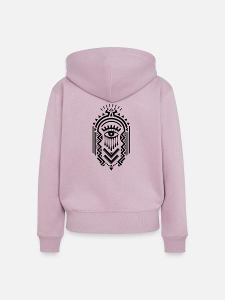 Ornament - Frauen Premium Bio Zip Hoodie - Altrosa