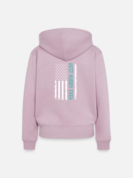 Ehemann - Frauen Premium Bio Zip Hoodie - Altrosa