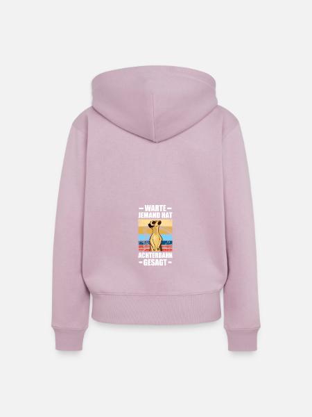 Freizeitpark Rollercoaster Achterbahn Freak - Frauen Premium Bio Zip Hoodie - Altrosa