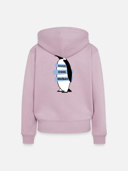 immerCOOLbleiben - Frauen Premium Bio Zip Hoodie - Altrosa