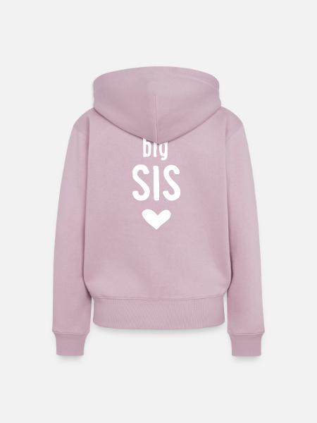 Big Sis - Frauen Premium Bio Zip Hoodie - Altrosa