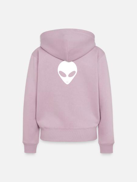 Alien - Frauen Premium Bio Zip Hoodie - Altrosa