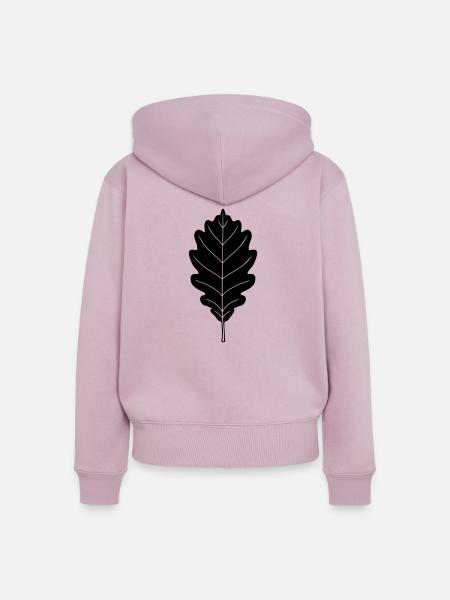 Oak Leaf - Frauen Premium Bio Zip Hoodie - Altrosa