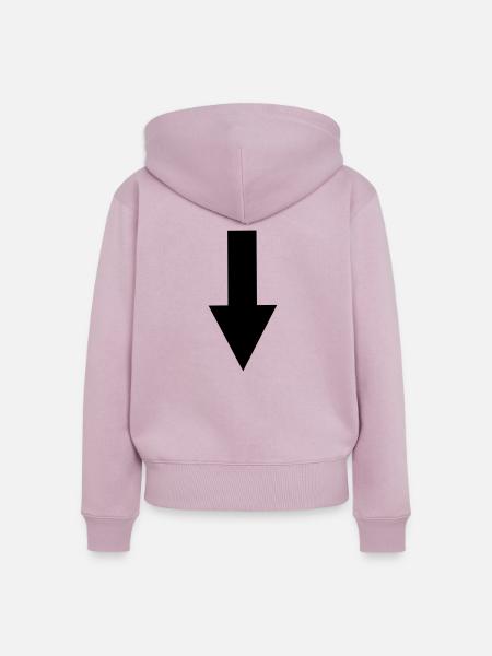 Pfeil - Frauen Premium Bio Zip Hoodie - Altrosa