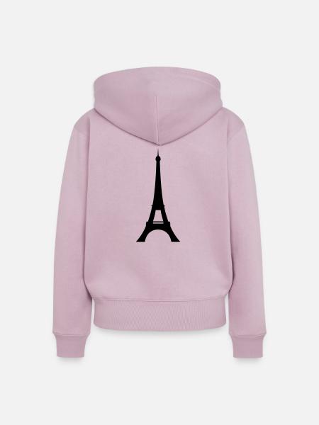 eiffelturm - Frauen Premium Bio Zip Hoodie - Altrosa