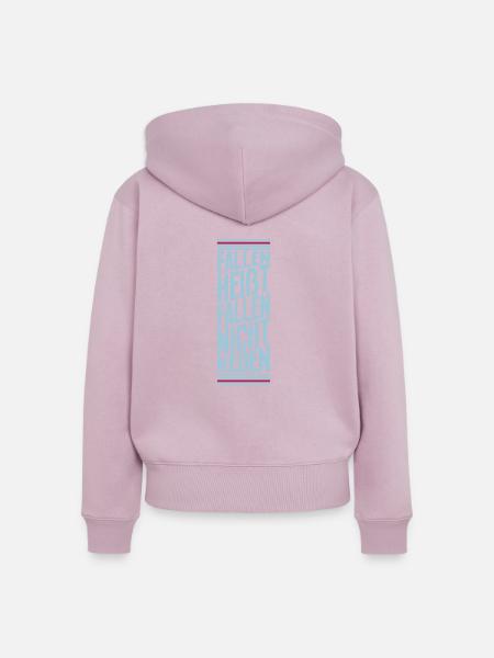 fallen nicht reden - Frauen Premium Bio Zip Hoodie - Altrosa