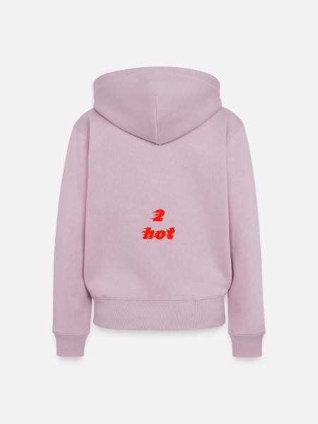 2 Hot - Frauen Premium Bio Zip Hoodie - Altrosa