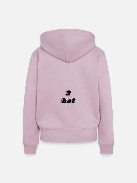 2hot black - Frauen Premium Bio Zip Hoodie - Altrosa